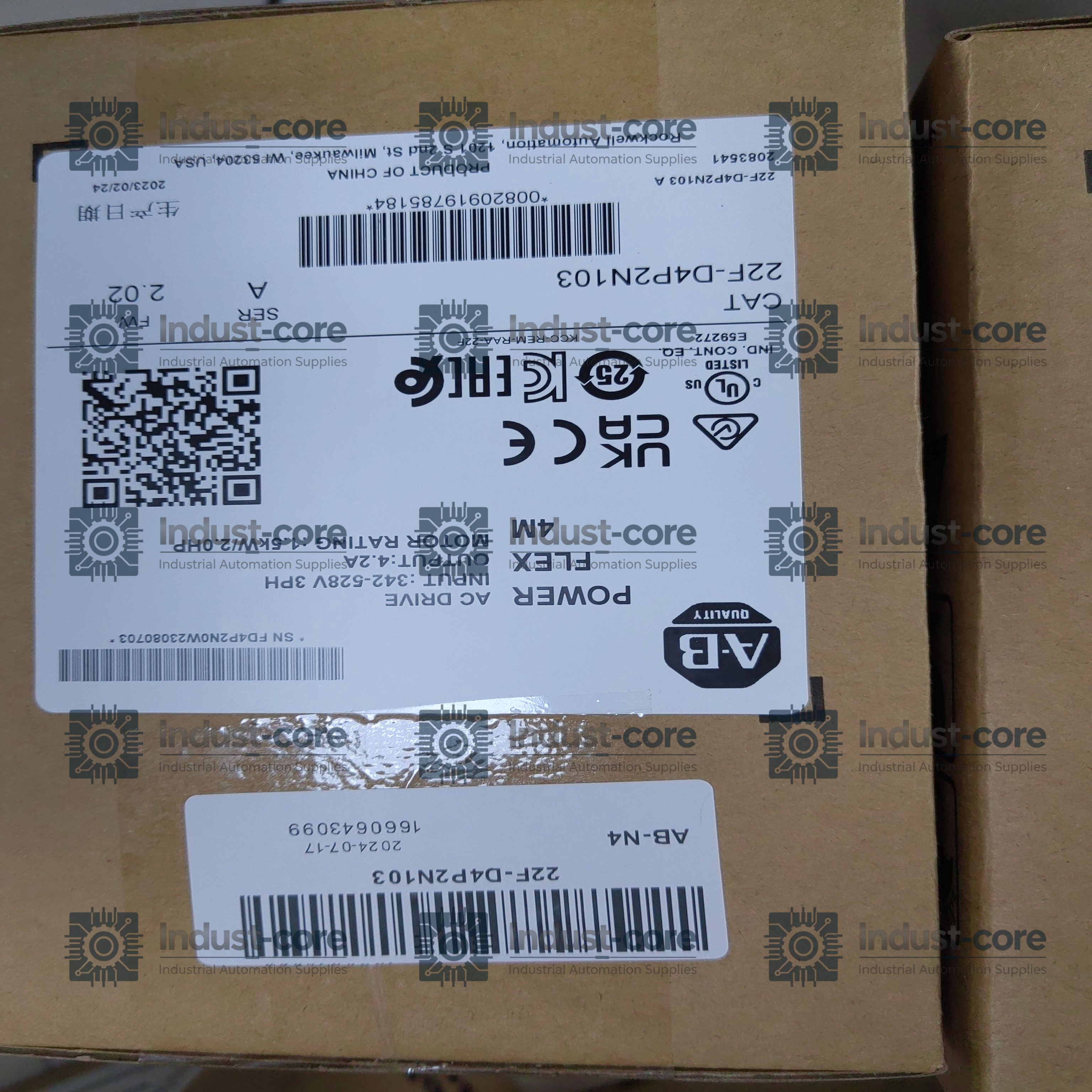 New 22F-D4P2N103 4M 1.5 kW 2 HP AC Drive